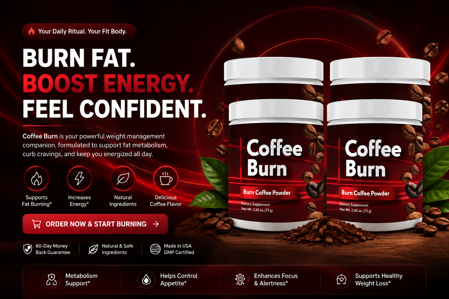 CoffeeBurn Supplement - Metabolism Support