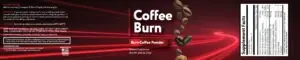 Coffee Burn label